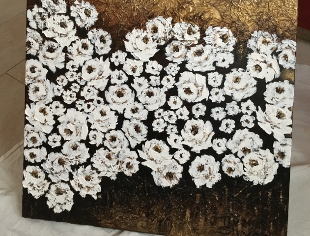  Roses texturées - 60x80 - 750 € (2/63)